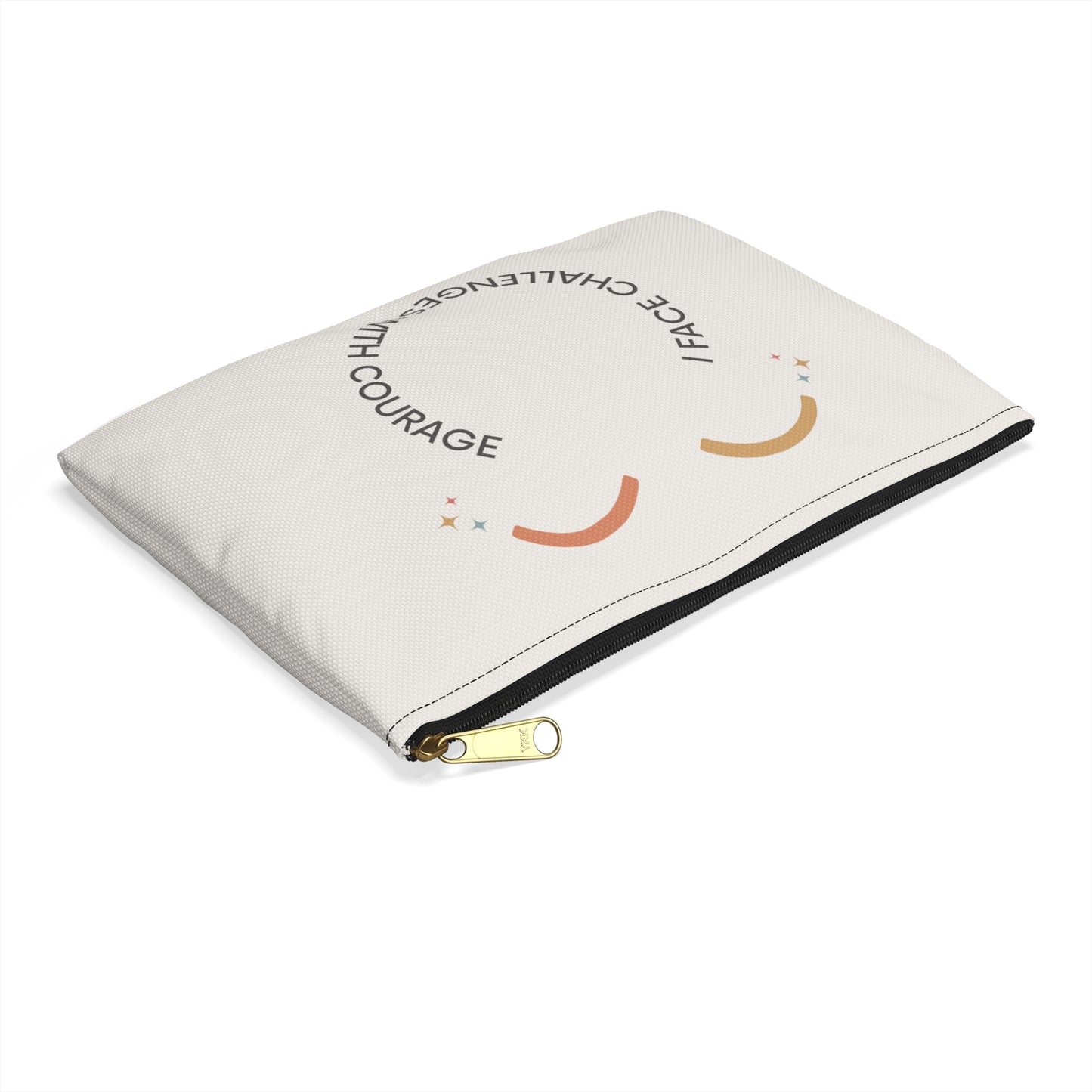 I Face Challenges With Courage - Kids Treasures Pouch