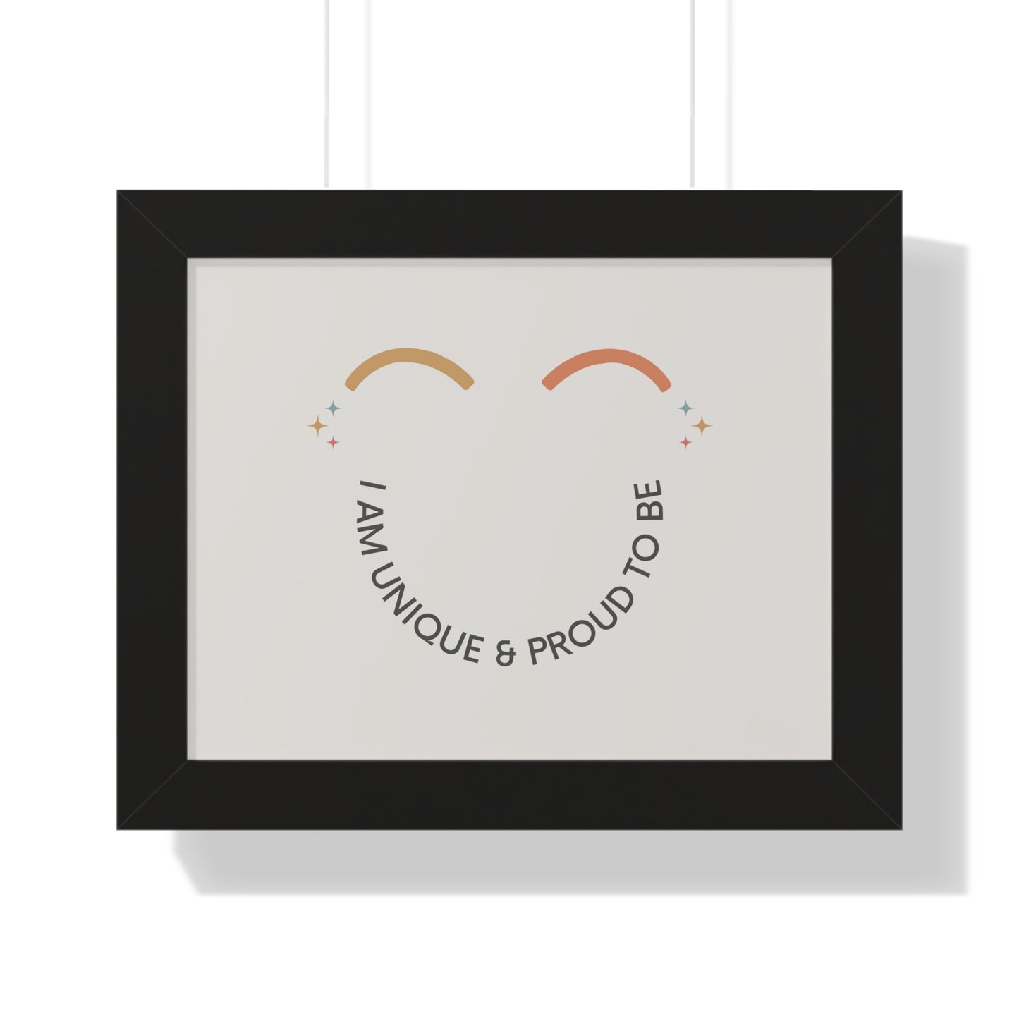 I Am Unique & Proud To Be - Kids Framed Art