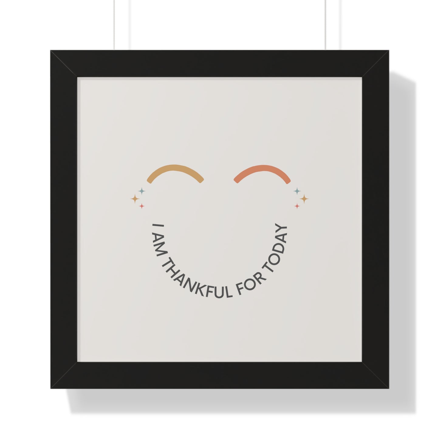 I Am Thankful For Today - Kids Framed Art
