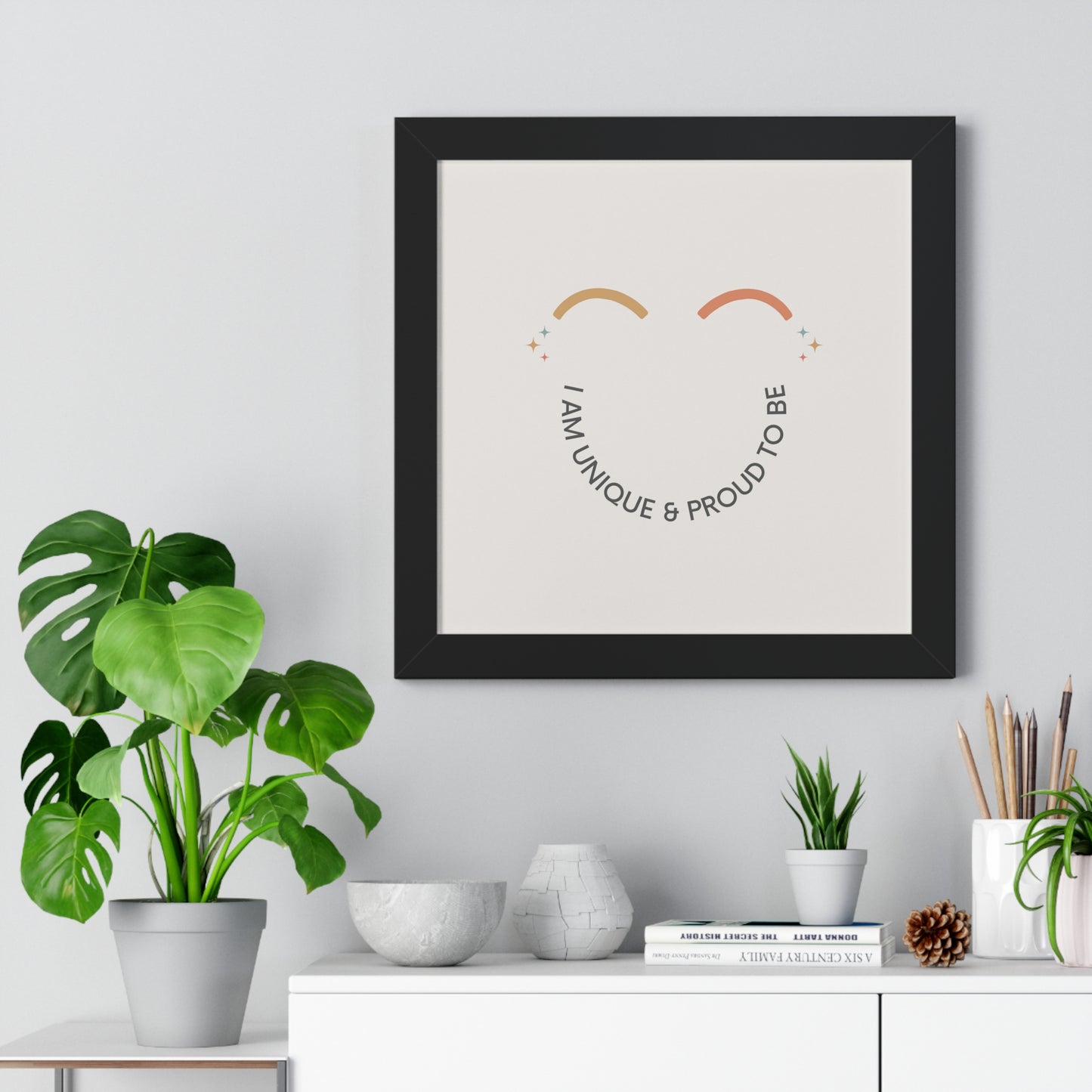 I Am Unique & Proud To Be - Kids Framed Art