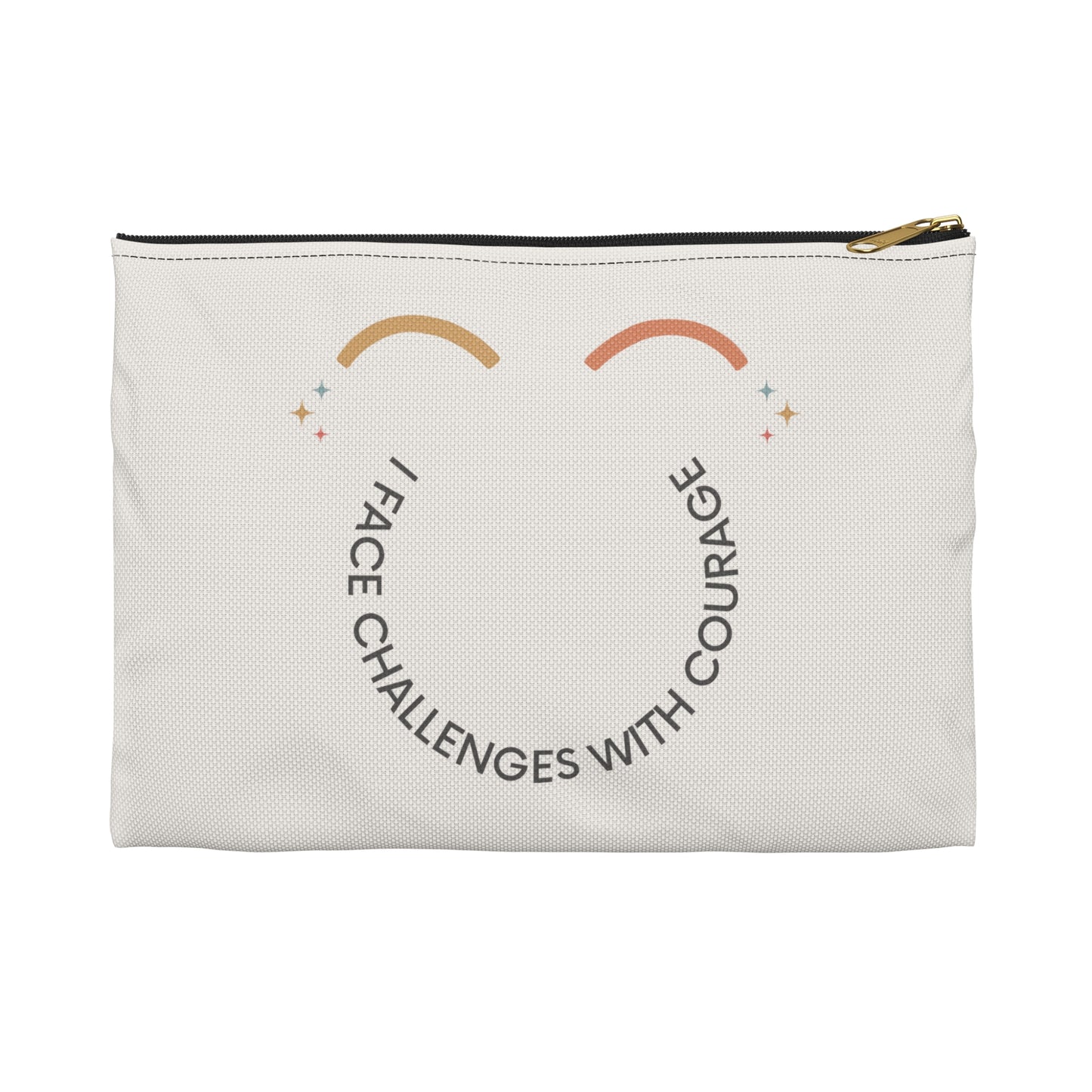 I Face Challenges With Courage - Kids Treasures Pouch
