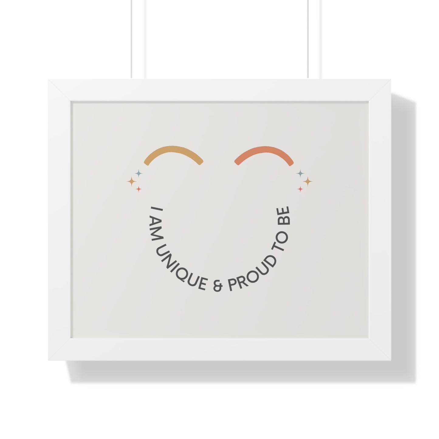 I Am Unique & Proud To Be - Kids Framed Art