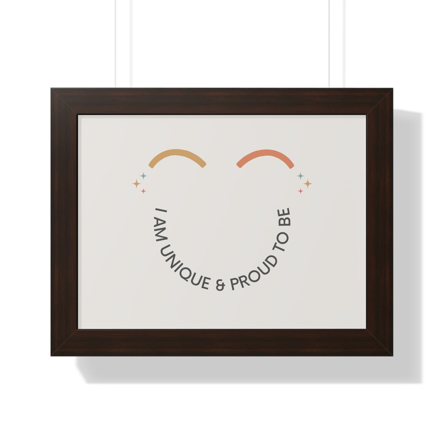 I Am Unique & Proud To Be - Kids Framed Art