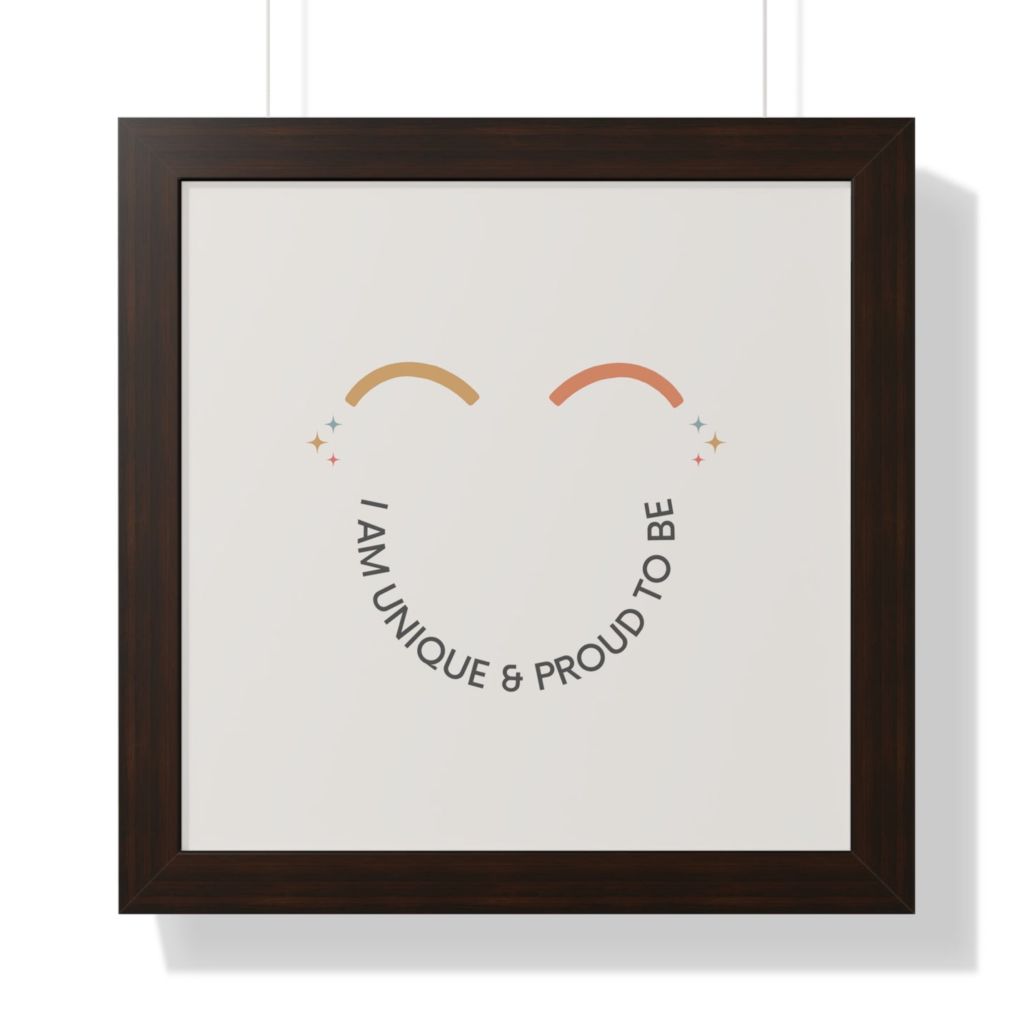 I Am Unique & Proud To Be - Kids Framed Art