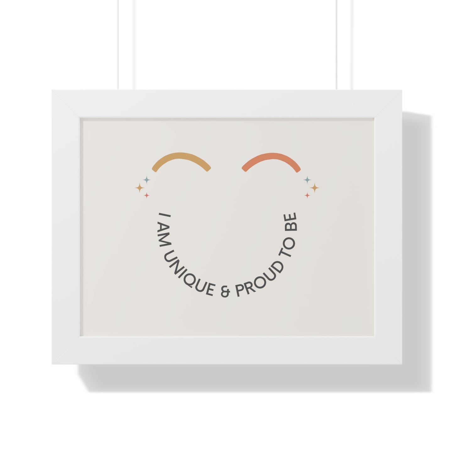 I Am Unique & Proud To Be - Kids Framed Art