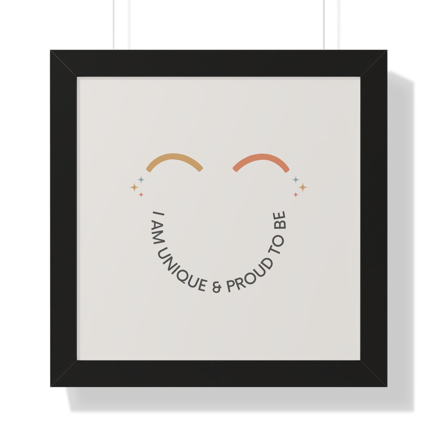 I Am Unique & Proud To Be - Kids Framed Art