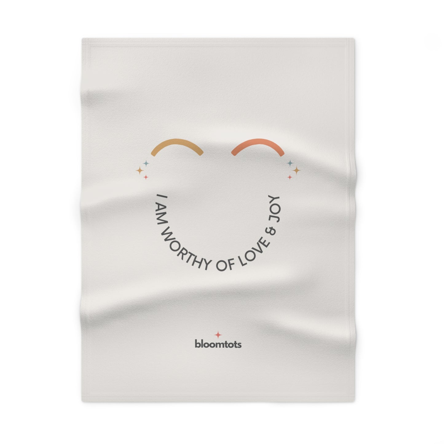 I Am worthy Of Love & Joy - Sherpa Blanket