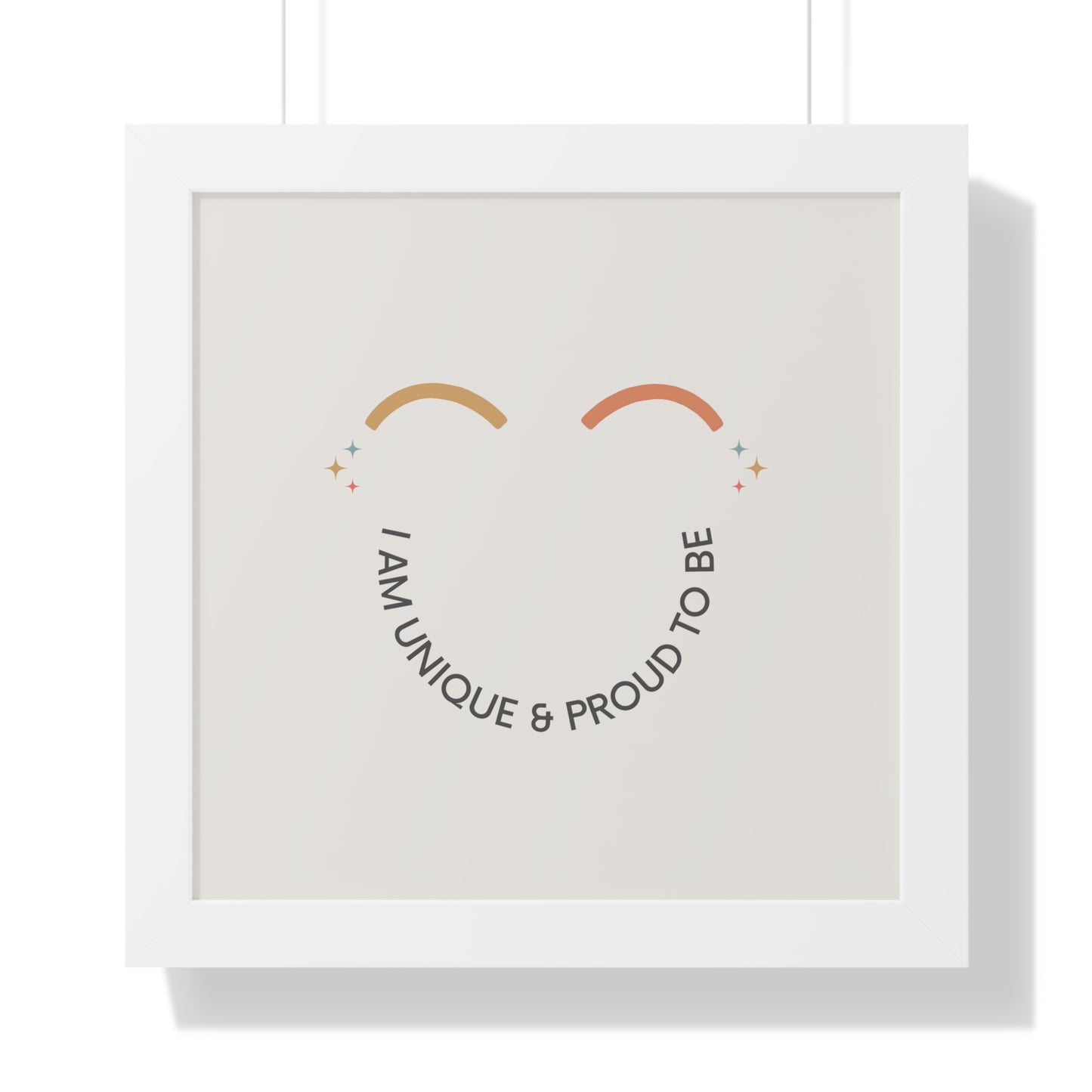 I Am Unique & Proud To Be - Kids Framed Art