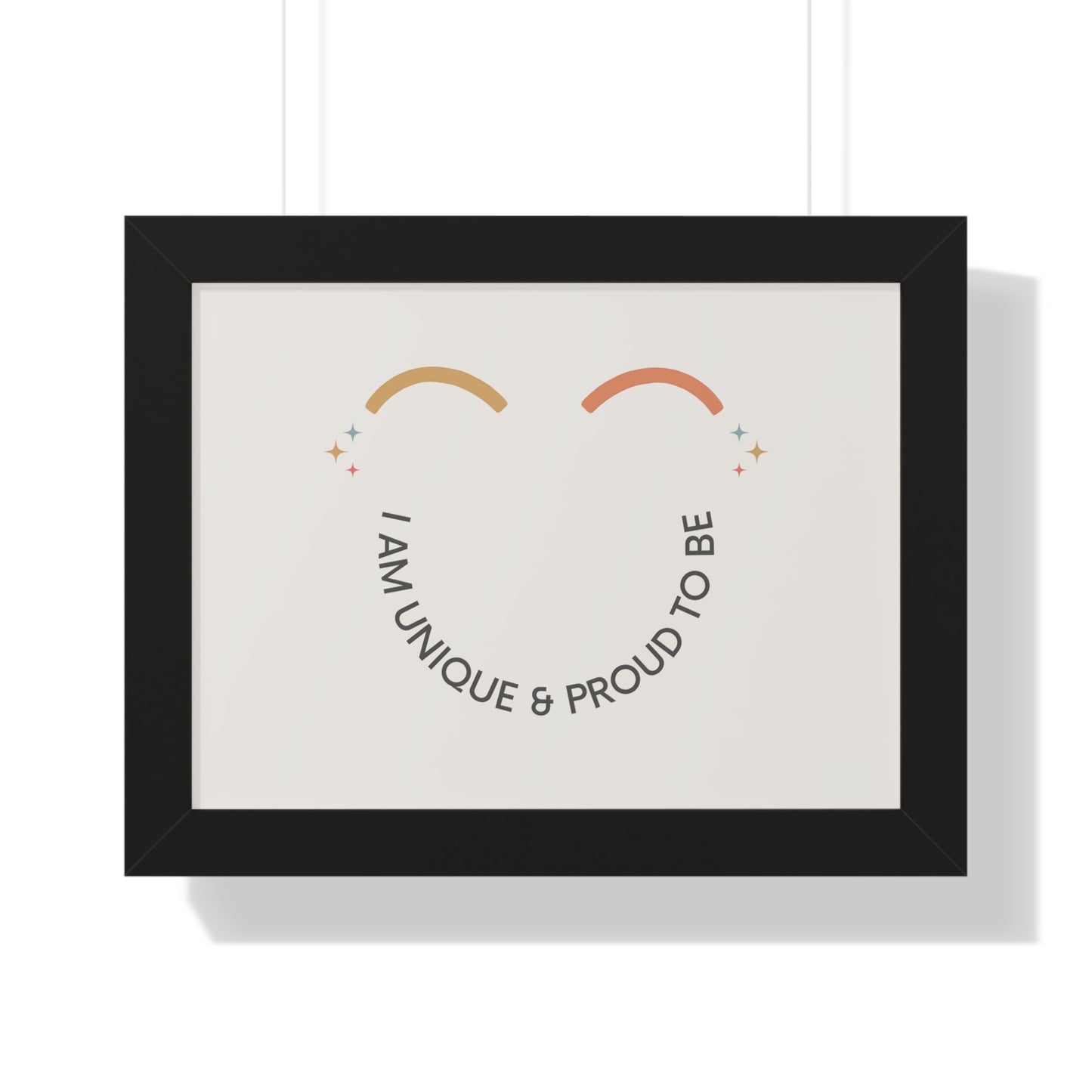 I Am Unique & Proud To Be - Kids Framed Art