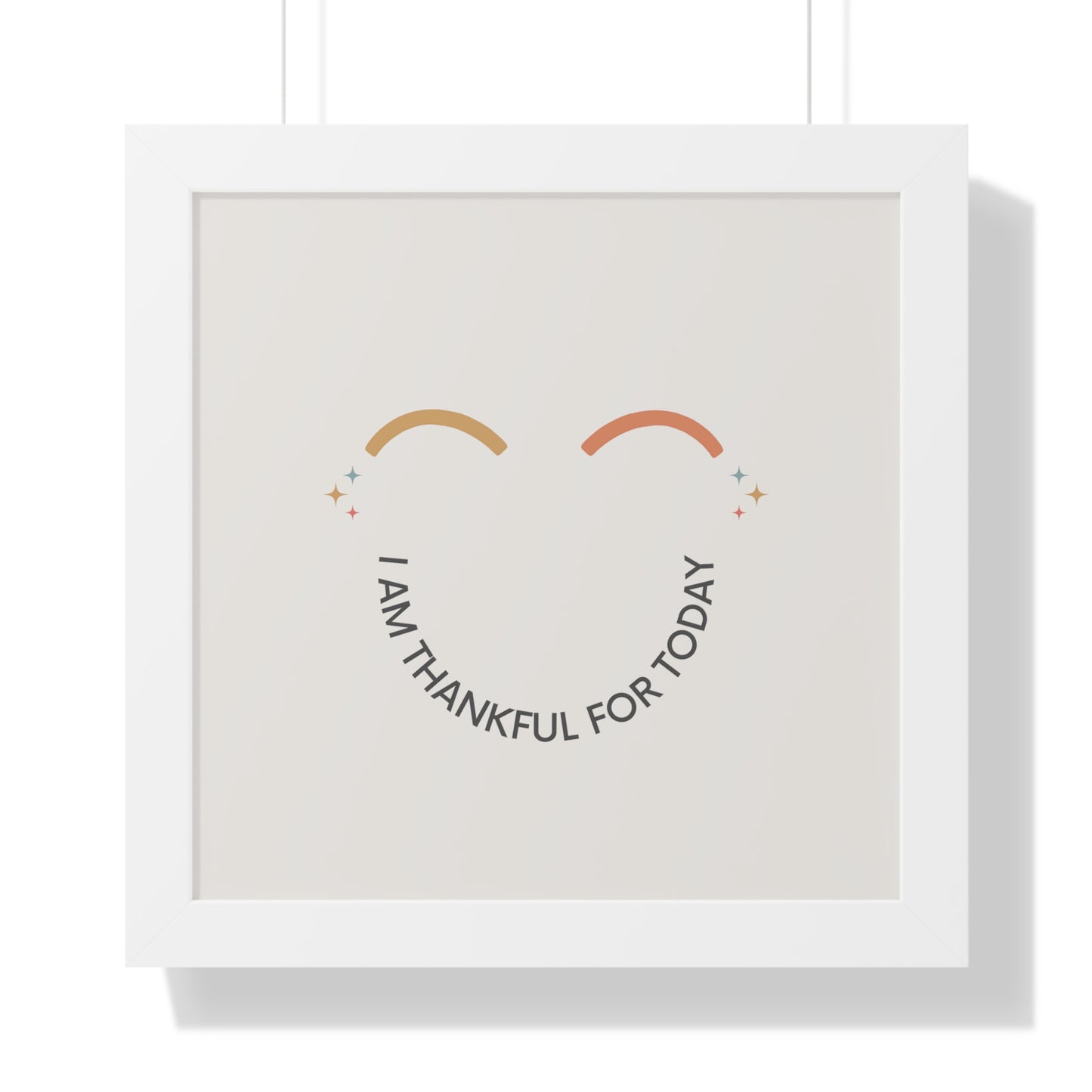 I Am Thankful For Today - Kids Framed Art
