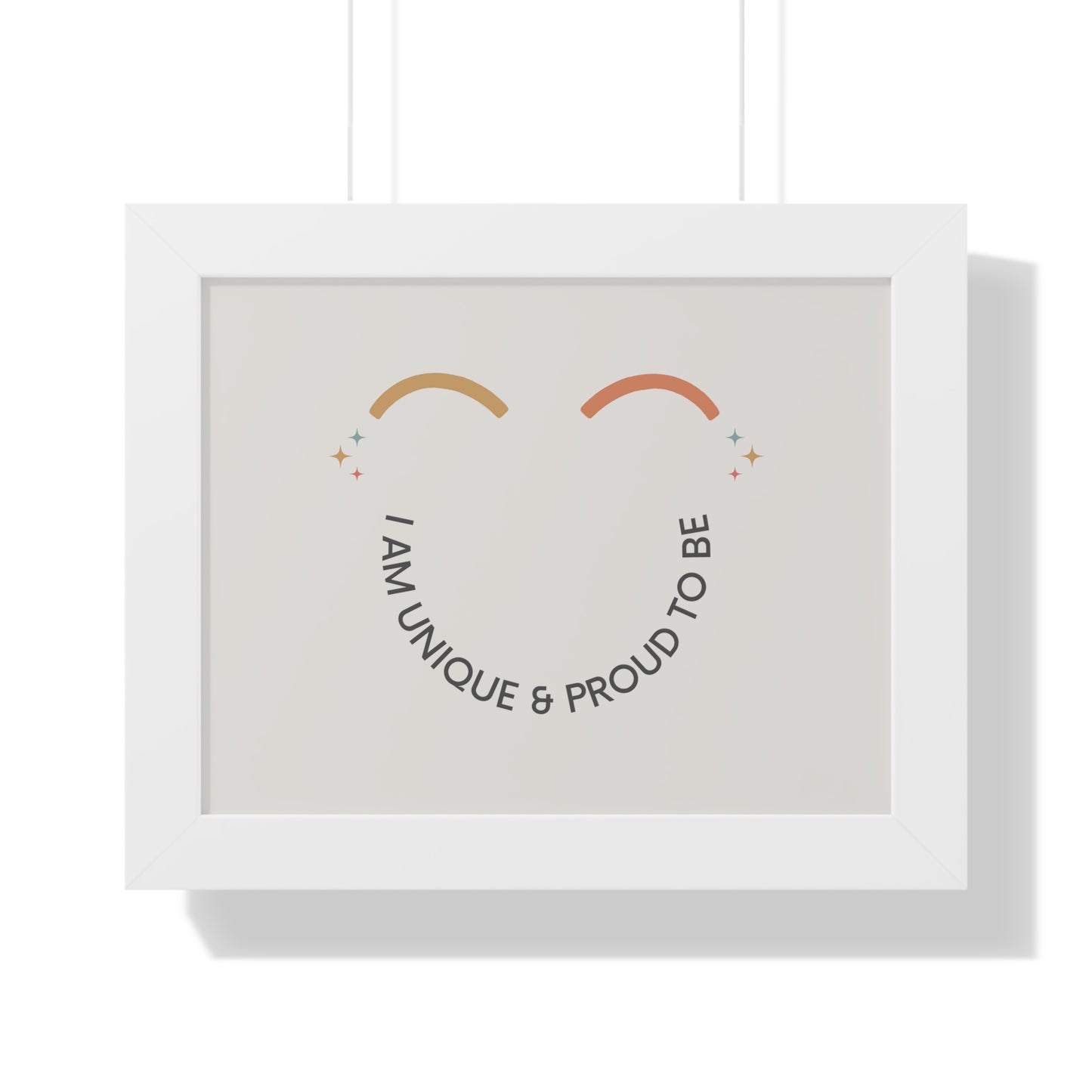 I Am Unique & Proud To Be - Kids Framed Art