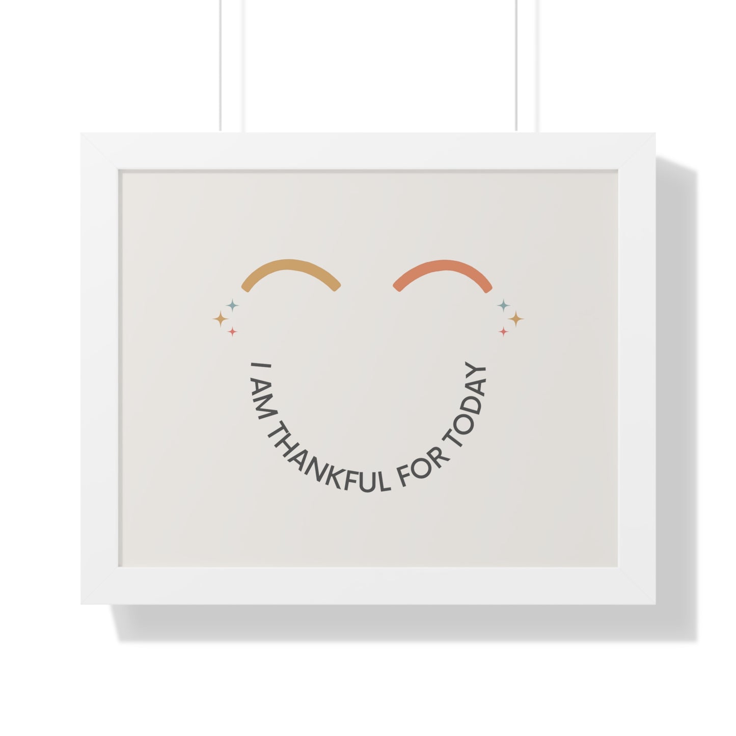 I Am Thankful For Today - Kids Framed Art