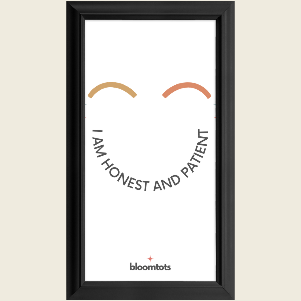 I Am Honest And Patient - Kids Framed Art