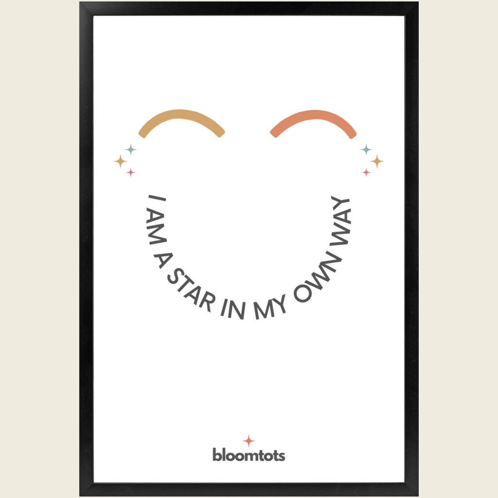 I Am A Star In My Own Way - Kids Framed Art