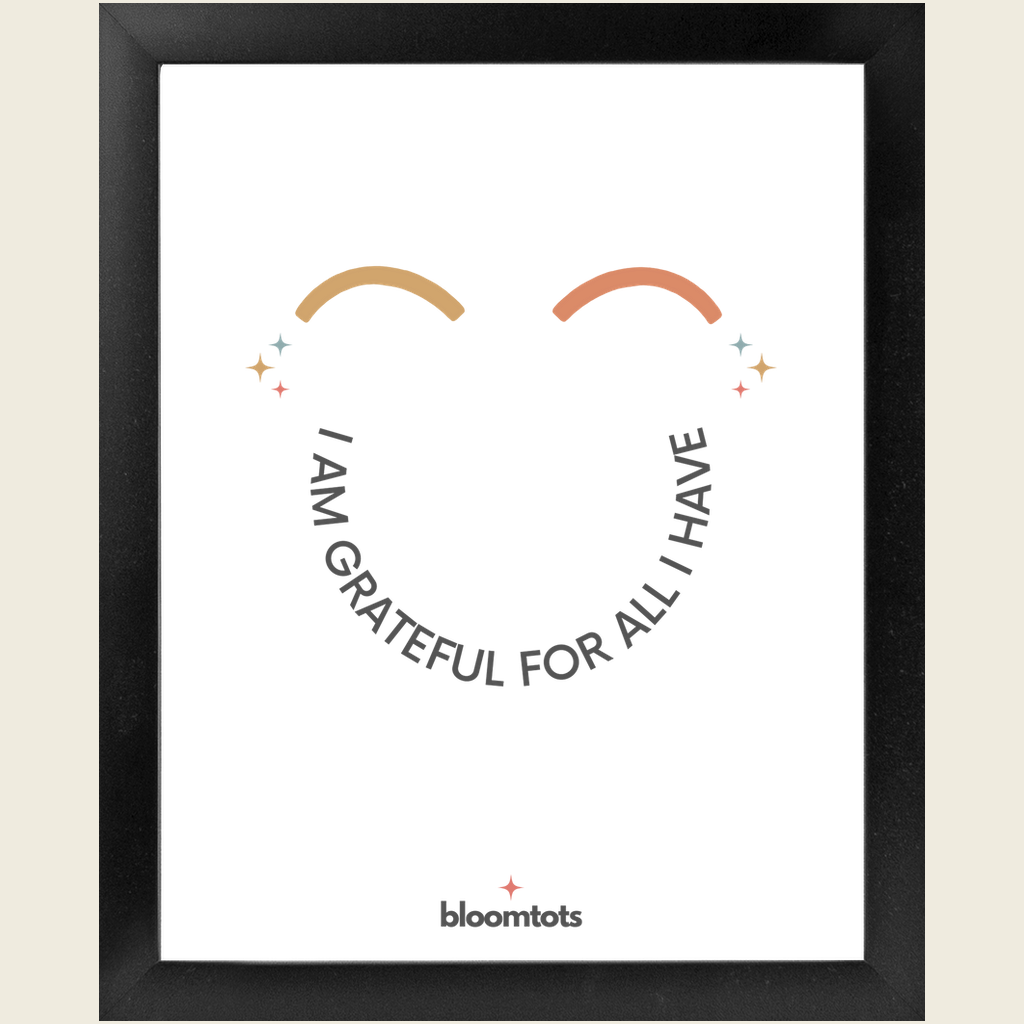 I Am Grateful For All I Have - Kids Framed Art