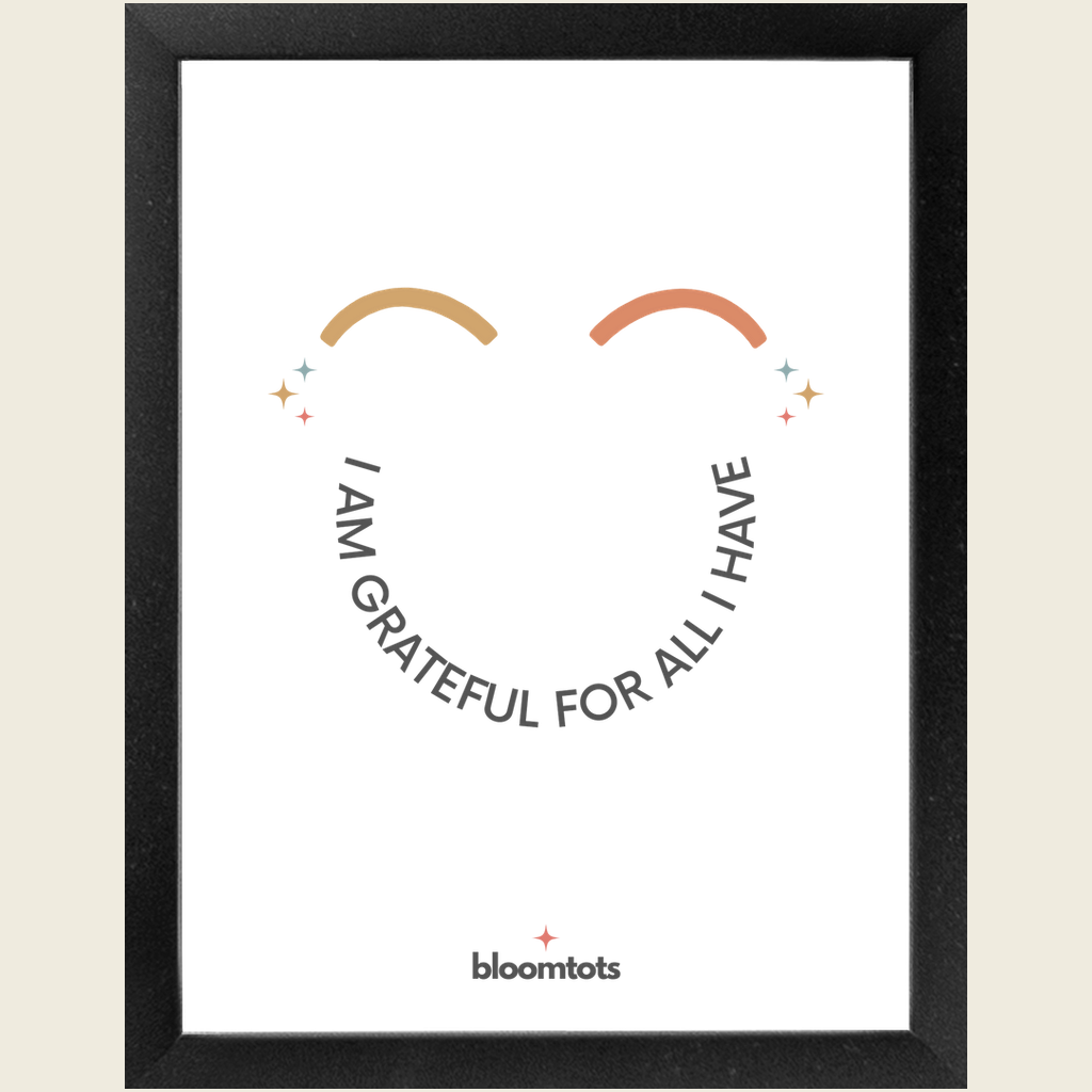 I Am Grateful For All I Have - Kids Framed Art