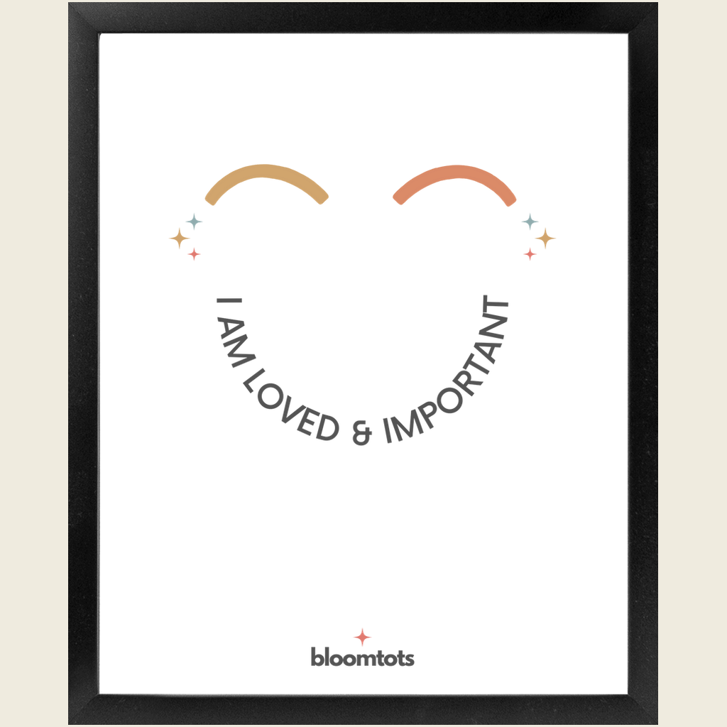 I Am Loved & Important - Kids Framed Art