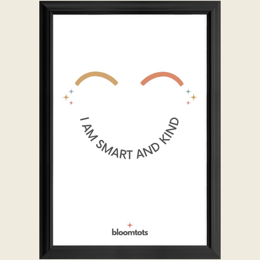 I Am Smart And Kind - Kids Framed Art