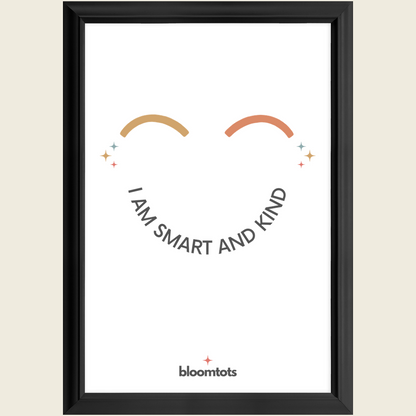 I Am Smart And Kind - Kids Framed Art