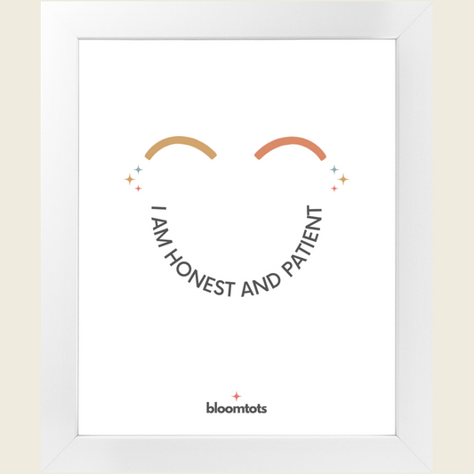 I Am Honest And Patient - Kids Framed Art