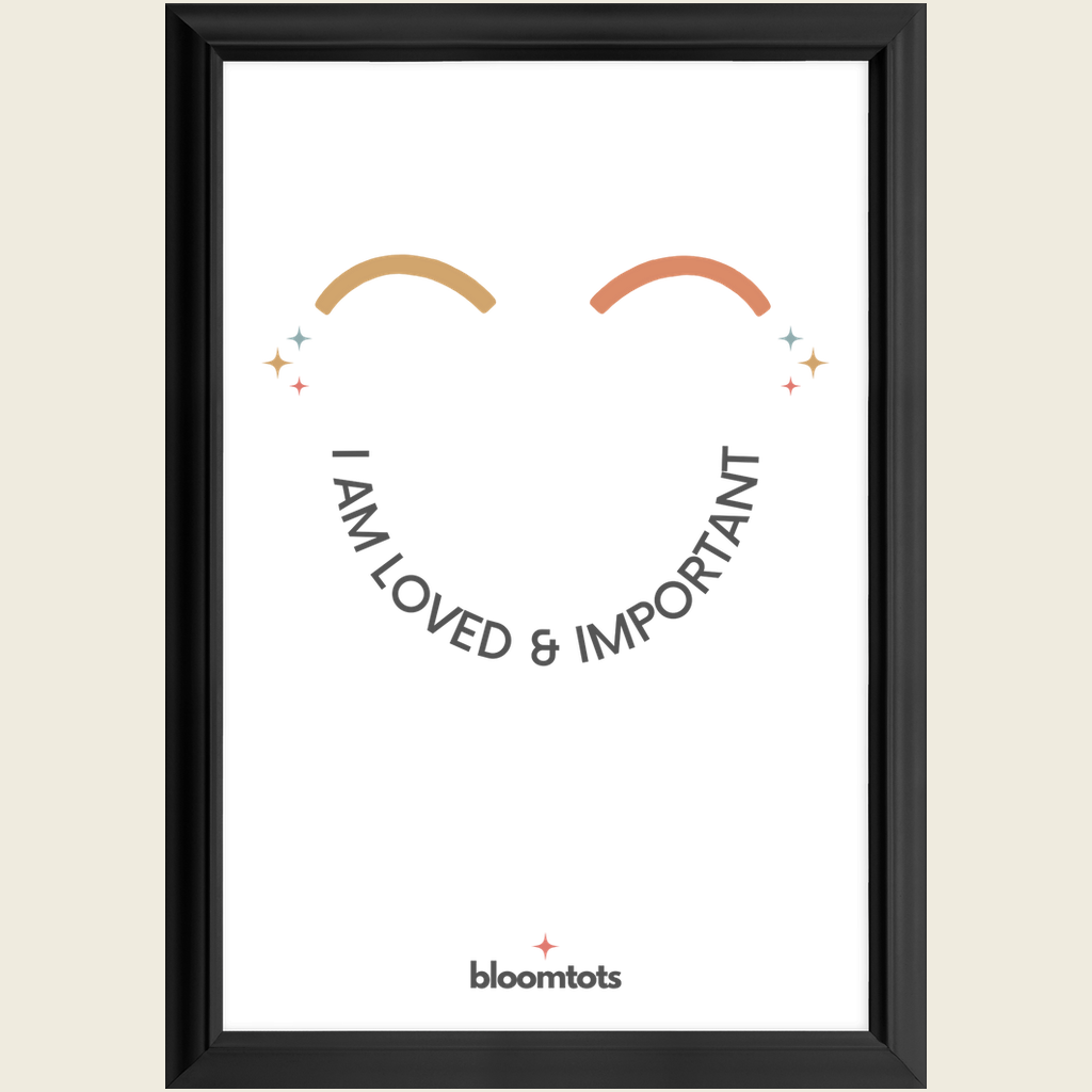 I Am Loved & Important - Kids Framed Art