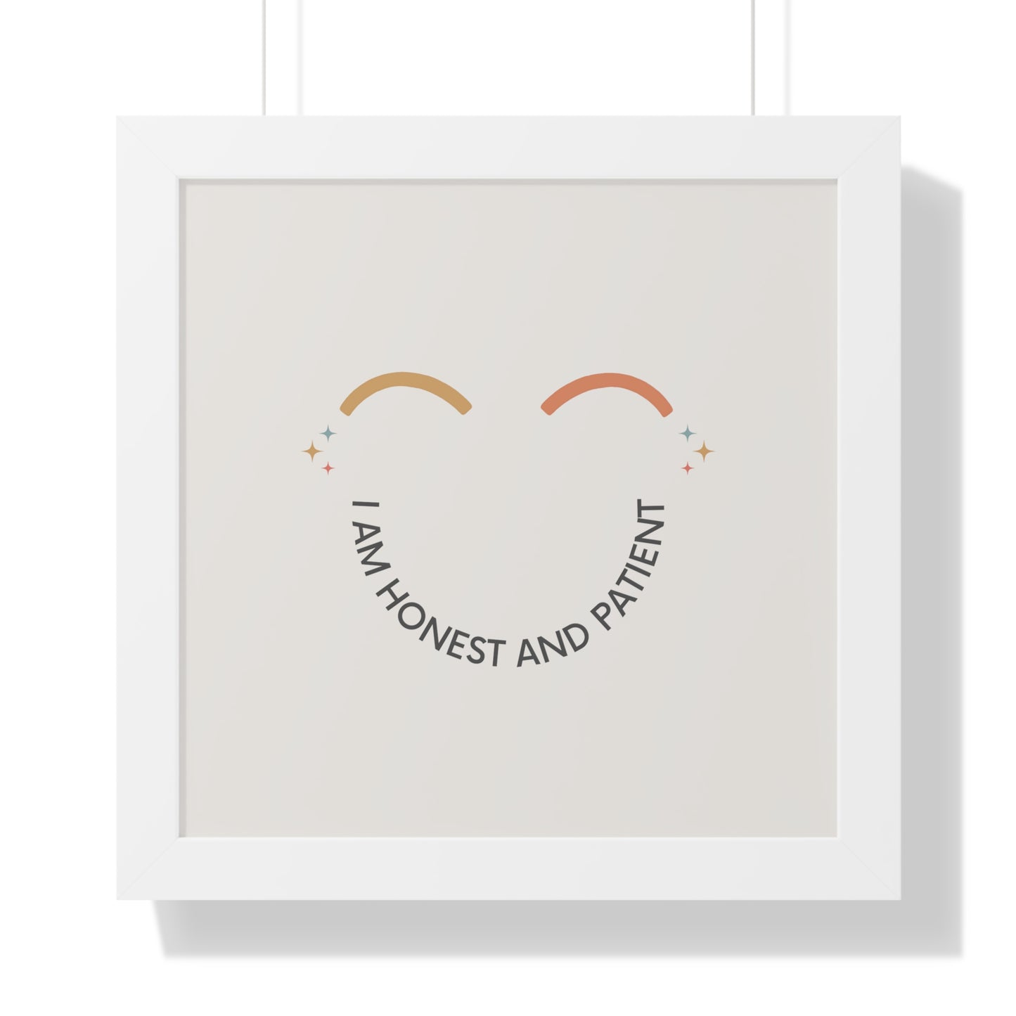 I Am Honest And Patient - Kids Framed Art