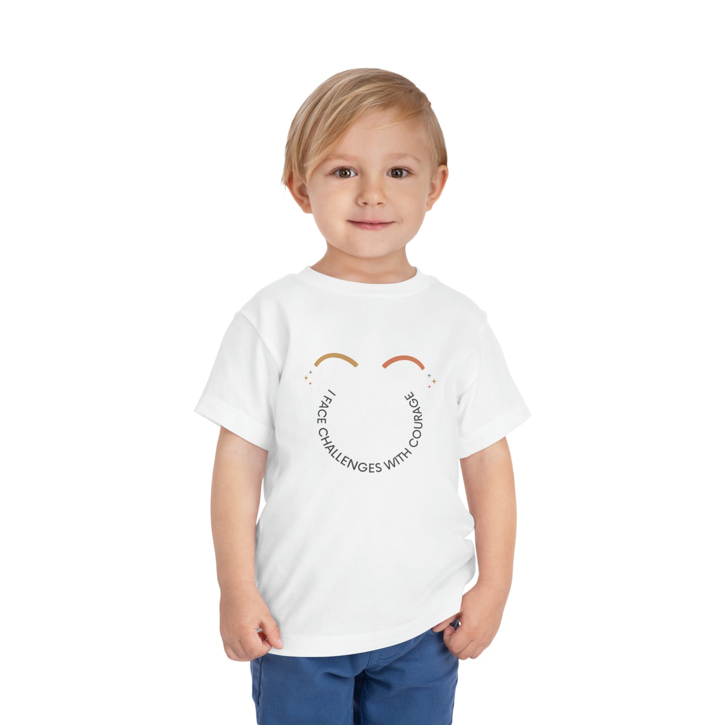 I Face Challenges With Courage - Kids T-Shirt