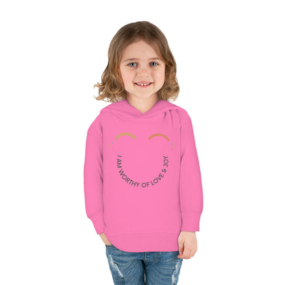 I Am worthy Of Love & Joy - Kids Hoodie