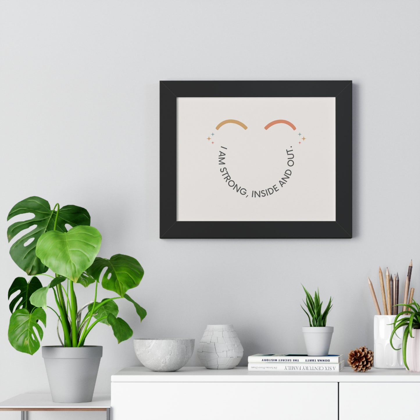 I Am Strong Inside And Out - Kids Framed Art