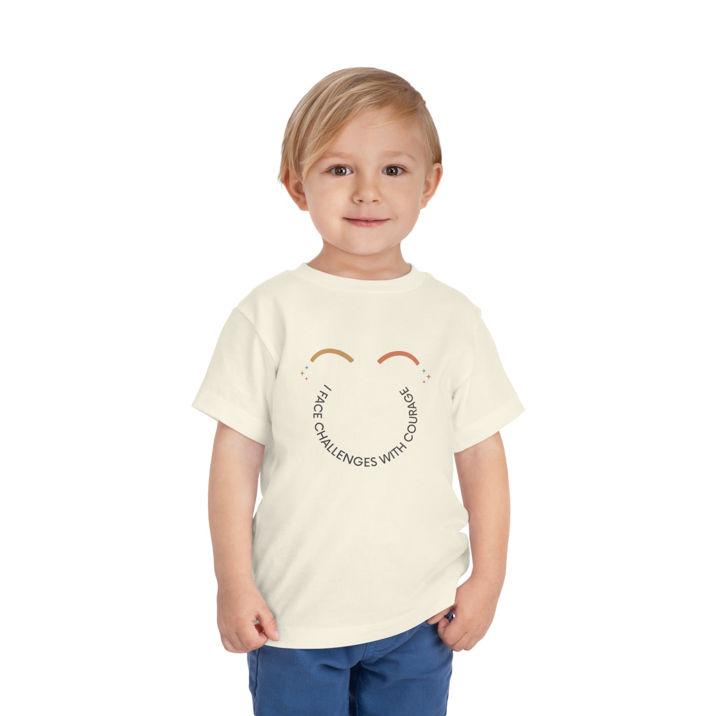 I Face Challenges With Courage - Kids T-Shirt