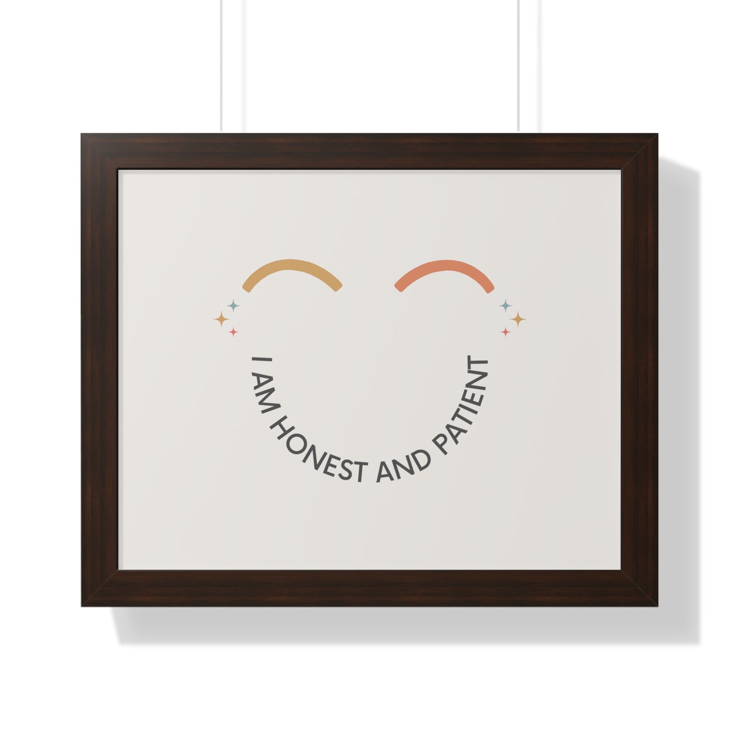 I Am Honest And Patient - Kids Framed Art