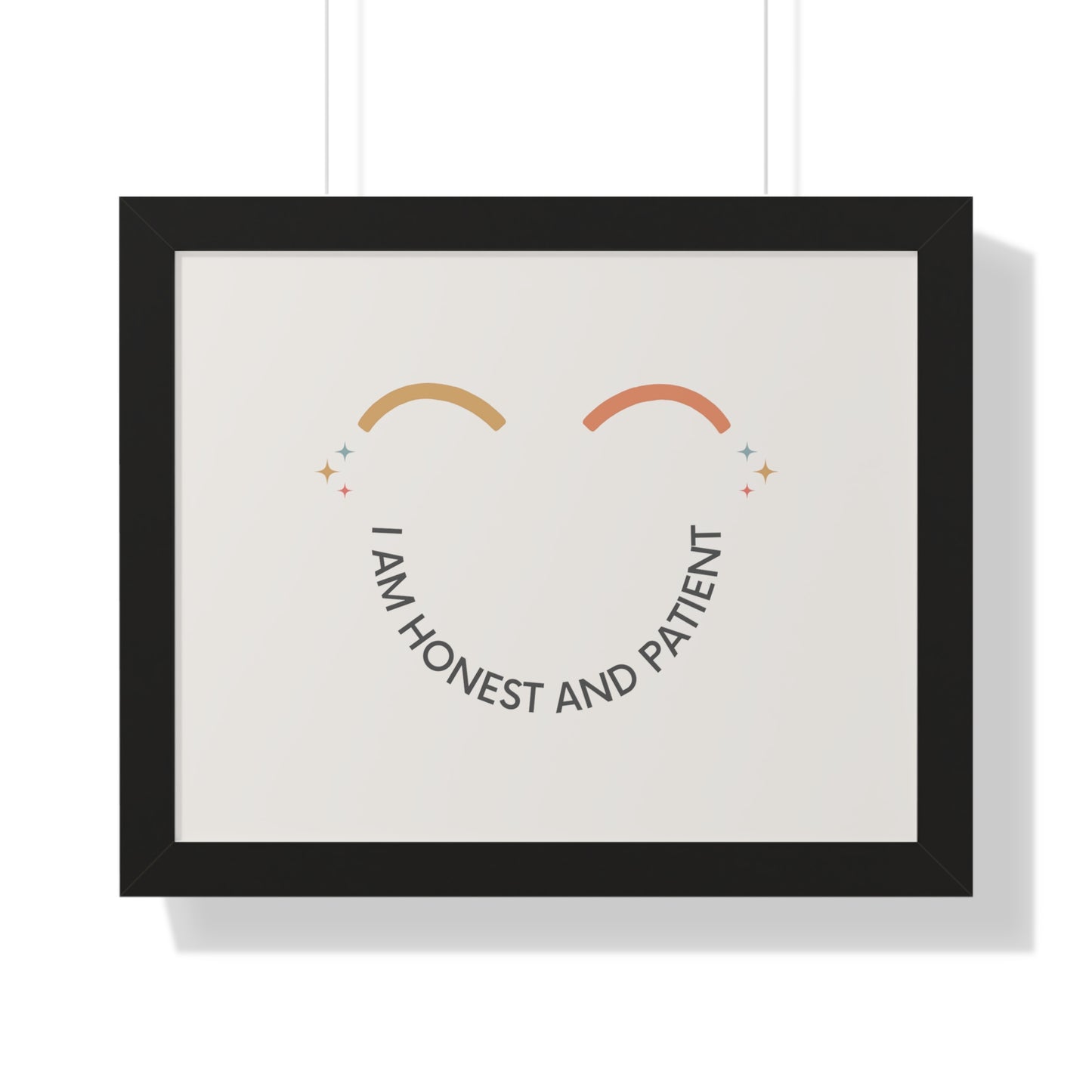 I Am Honest And Patient - Kids Framed Art