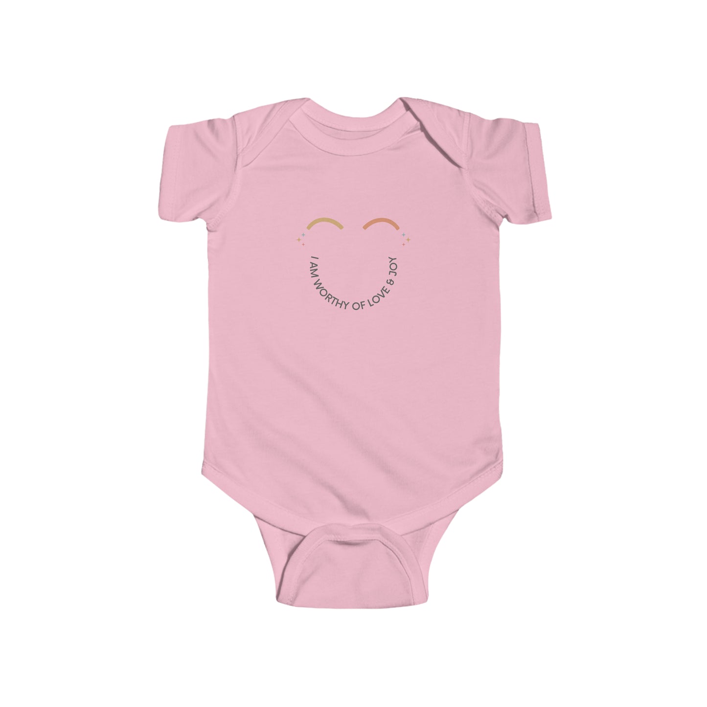 I Am worthy Of Love & Joy - Baby Onesie