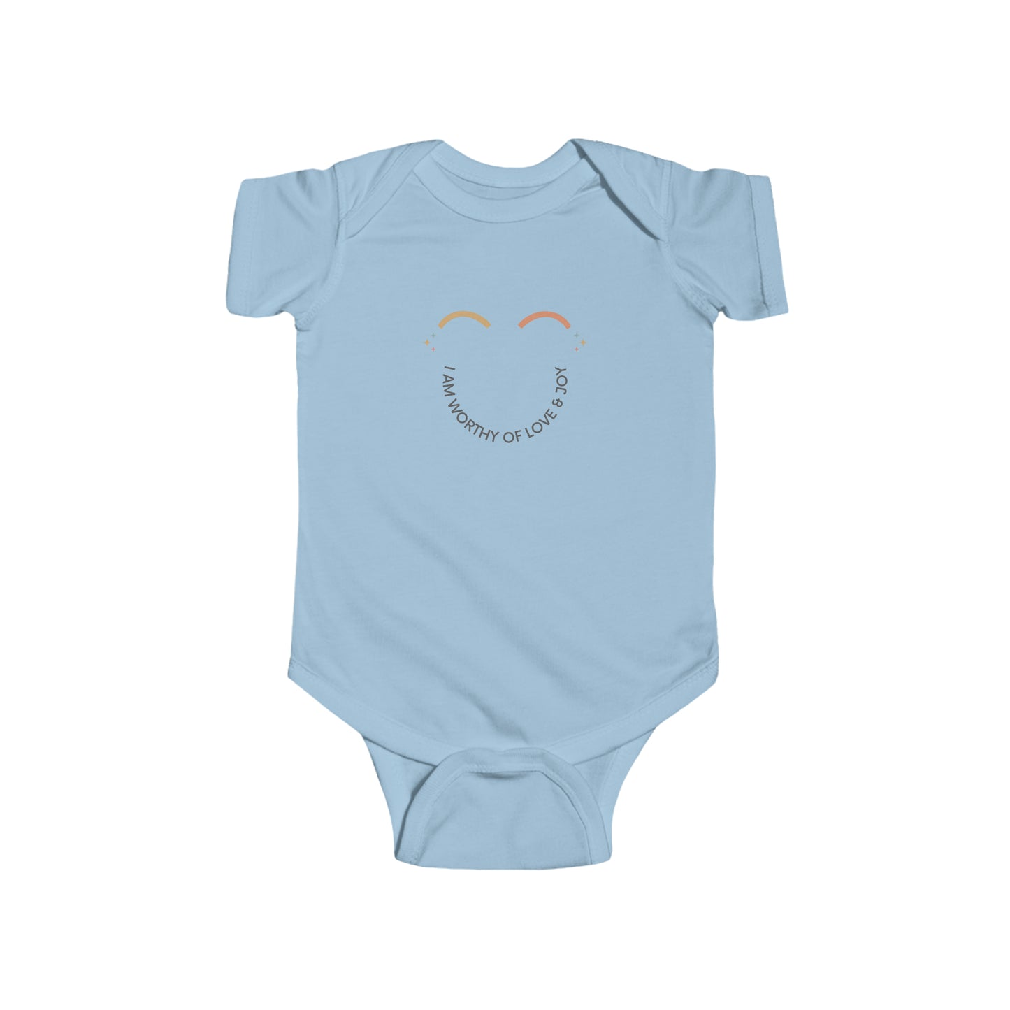 I Am worthy Of Love & Joy - Baby Onesie