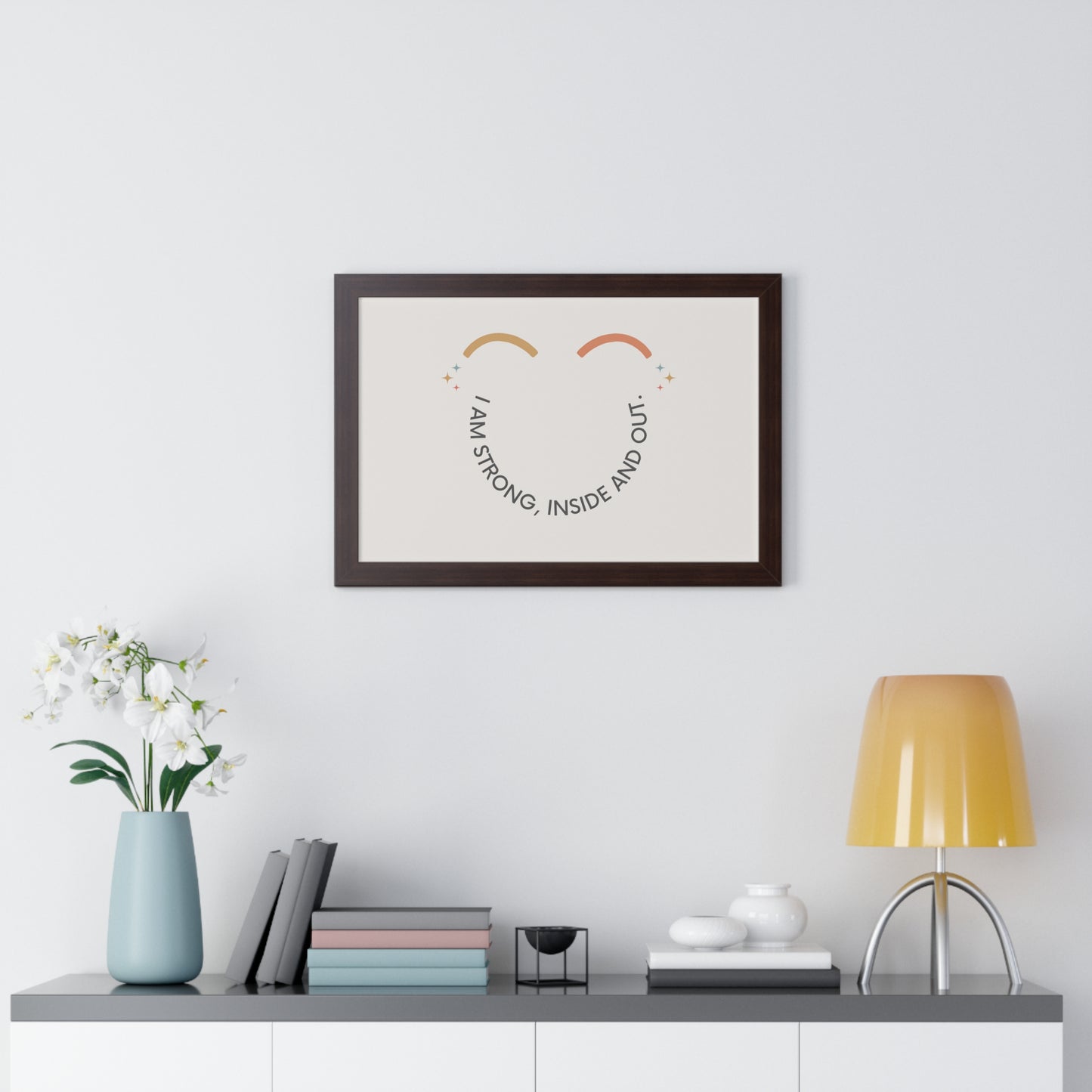 I Am Strong Inside And Out - Kids Framed Art