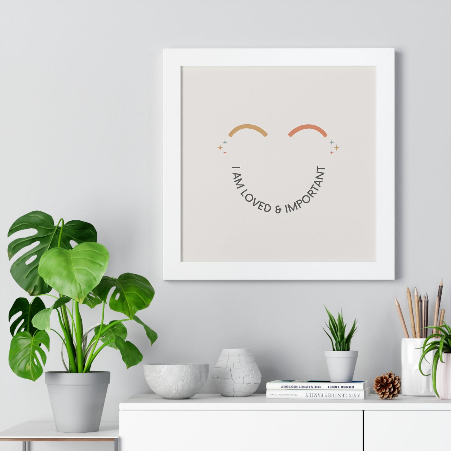 I Am Loved And Important - Kids Framed Art