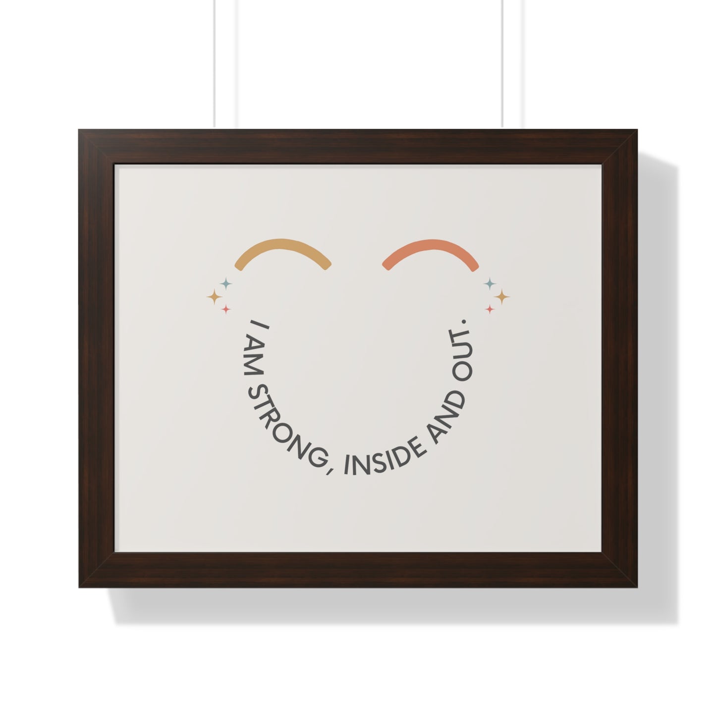 I Am Strong Inside And Out - Kids Framed Art