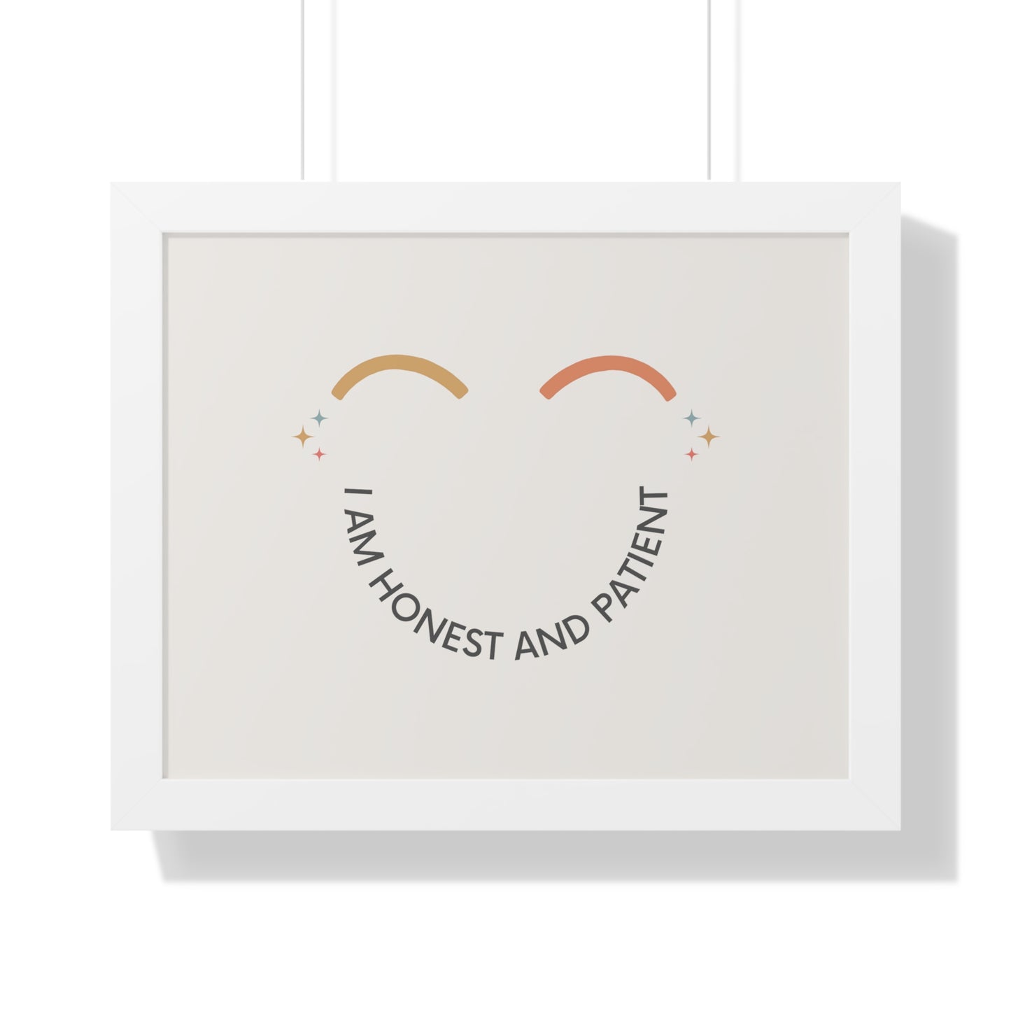 I Am Honest And Patient - Kids Framed Art