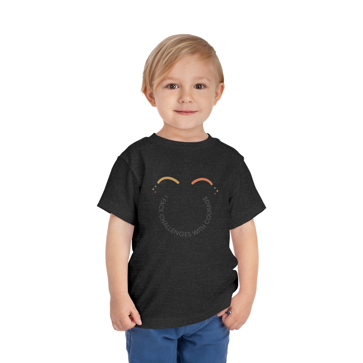 I Face Challenges With Courage - Kids T-Shirt