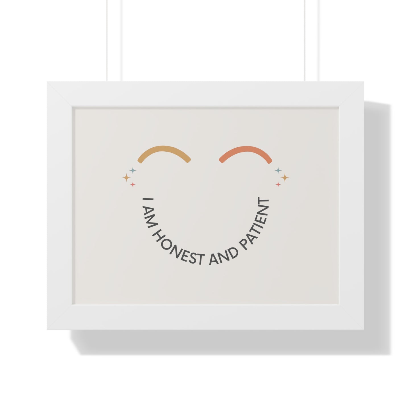 I Am Honest And Patient - Kids Framed Art