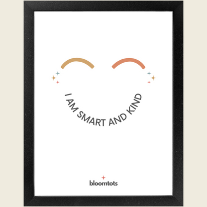 I Am Smart And Kind - Kids Framed Art