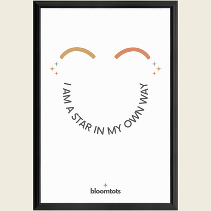 I Am A Star In My Own Way - Kids Framed Art