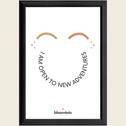 I Am Open To New Adventures - Kids Framed Art