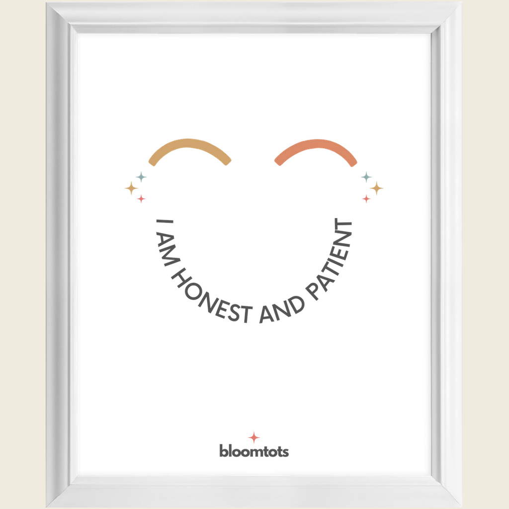 I Am Honest And Patient - Kids Framed Art