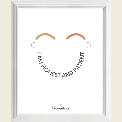 I Am Honest And Patient - Kids Framed Art