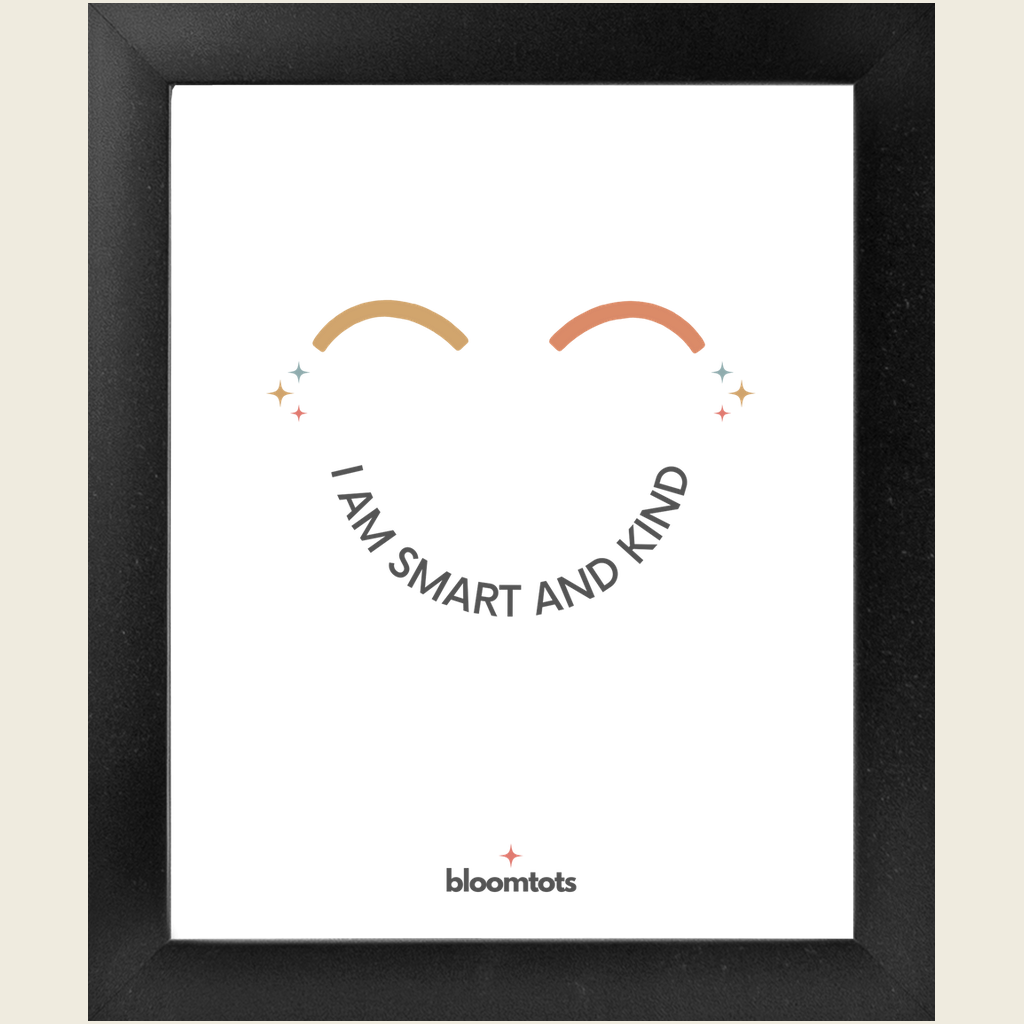 I Am Smart And Kind - Kids Framed Art