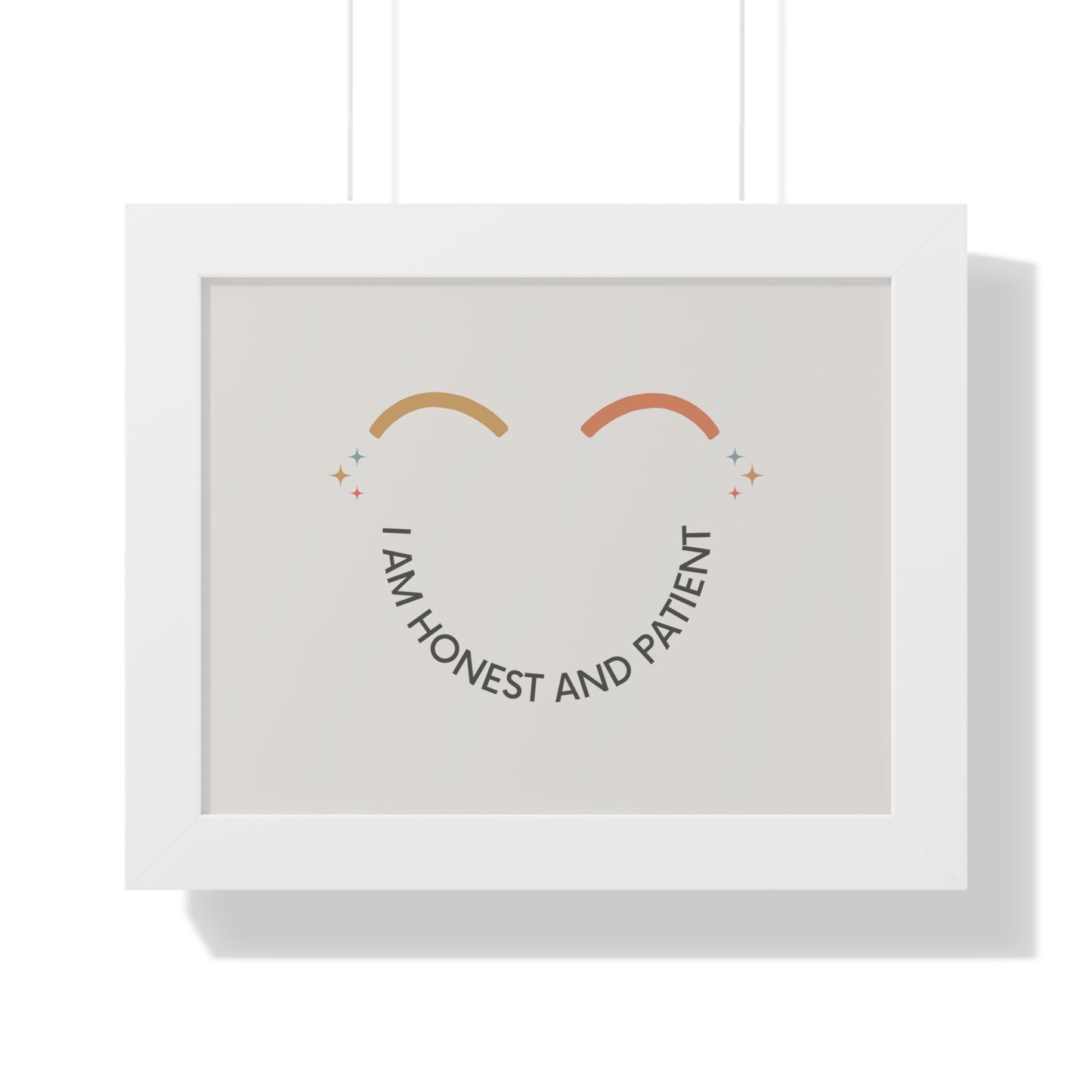 I Am Honest And Patient - Kids Framed Art