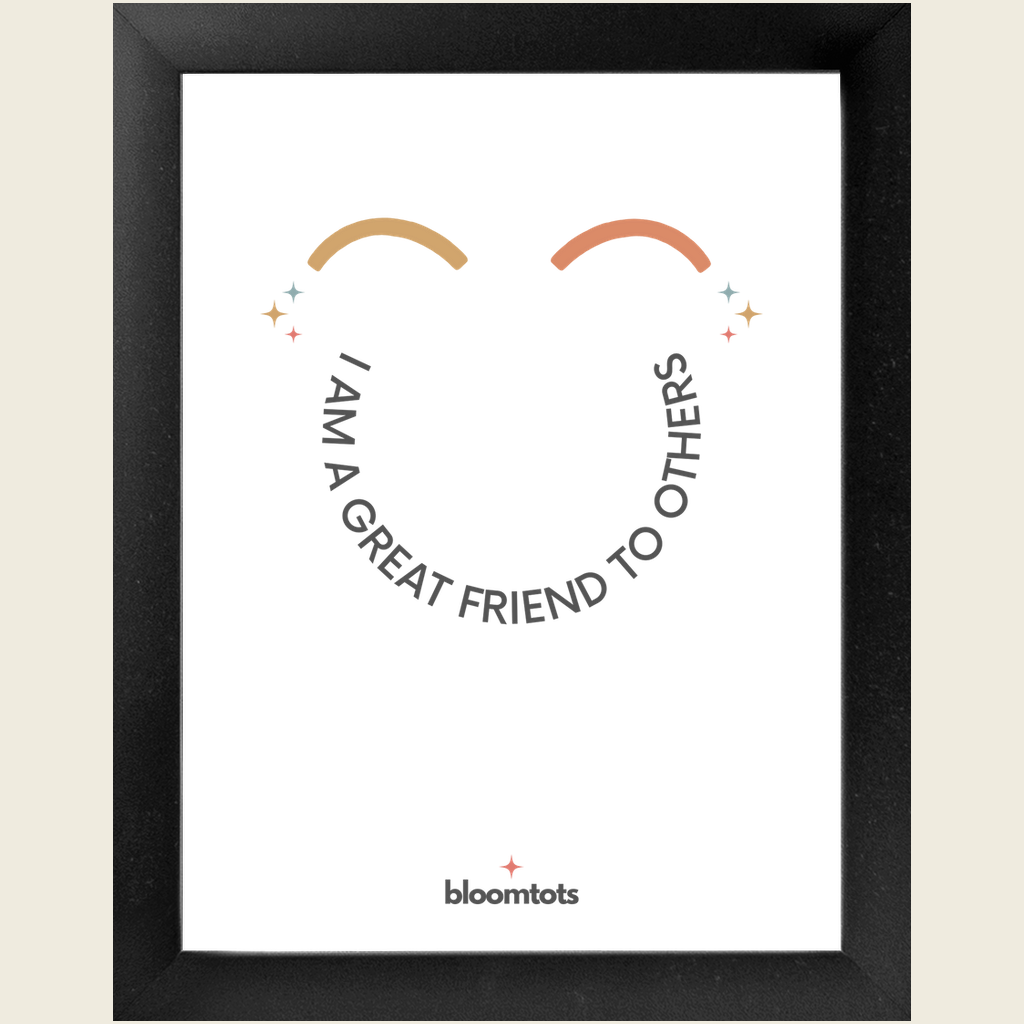 I Am A Great Friend To Others - Kids Framed Art