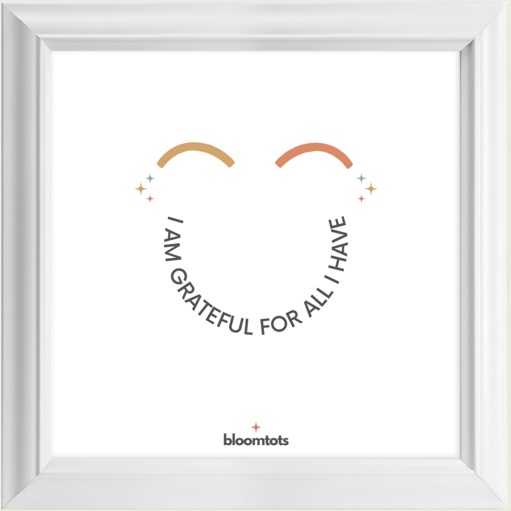 I Am Grateful For All I Have - Kids Framed Art