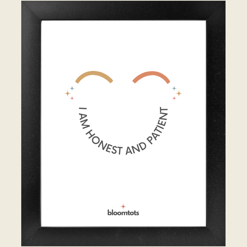 I Am Honest And Patient - Kids Framed Art